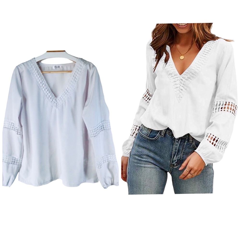 Hount  - Woman’s Peasant Top - Size Large